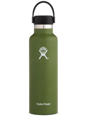21oz Standard Mouth with Flex Cap Olive Bottle