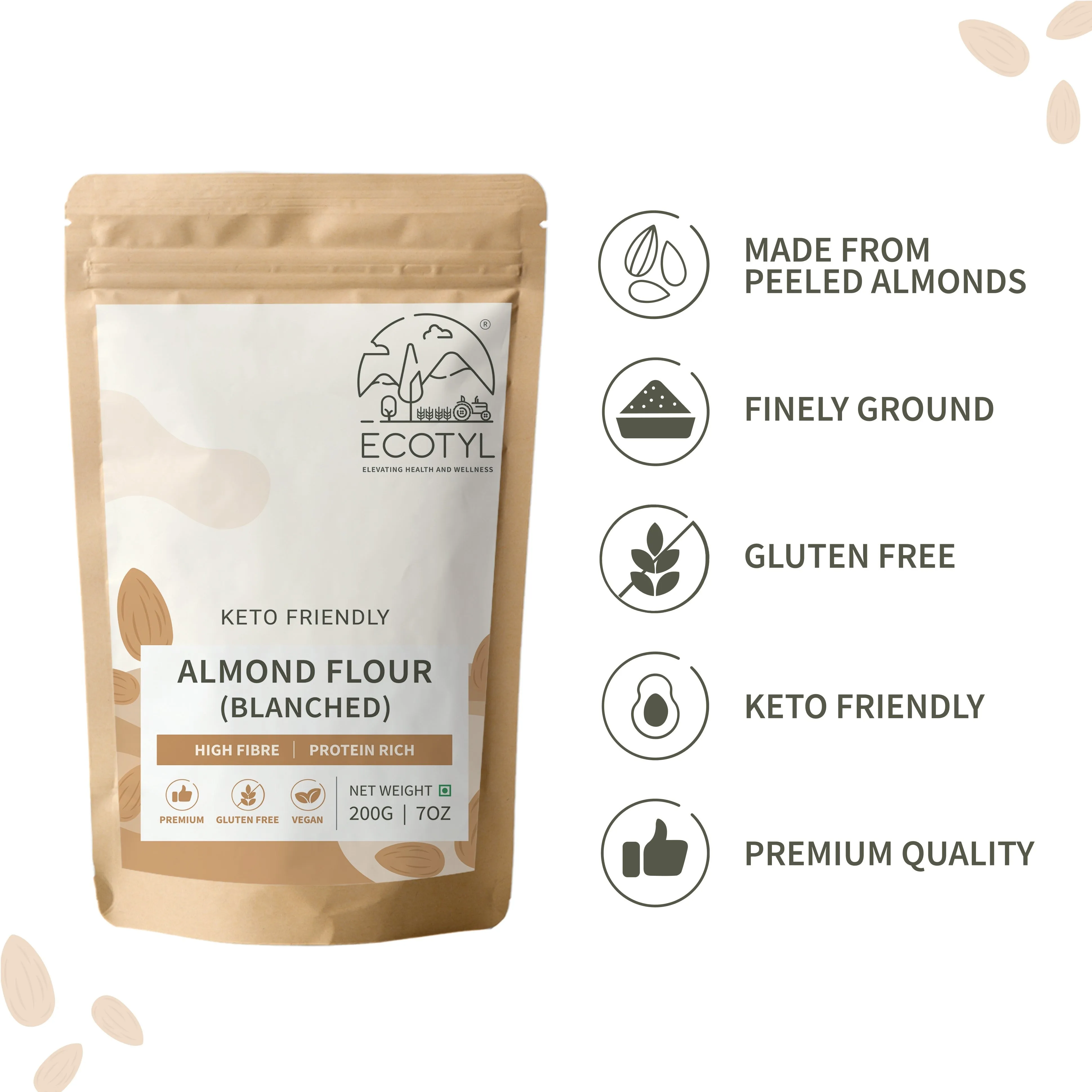Almond Flour Blanched Gluten Free Keto Friendly