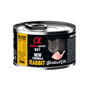 Alpha Spirit Rabbit Wet Food for Sterilised Cats