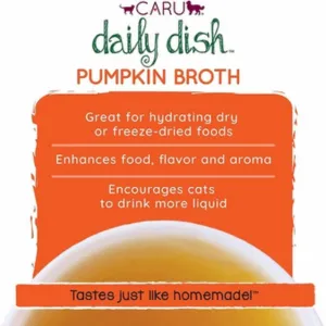 Caru Daily Dish Pumpkin Broth for Dogs & Cats 1.1 lbs