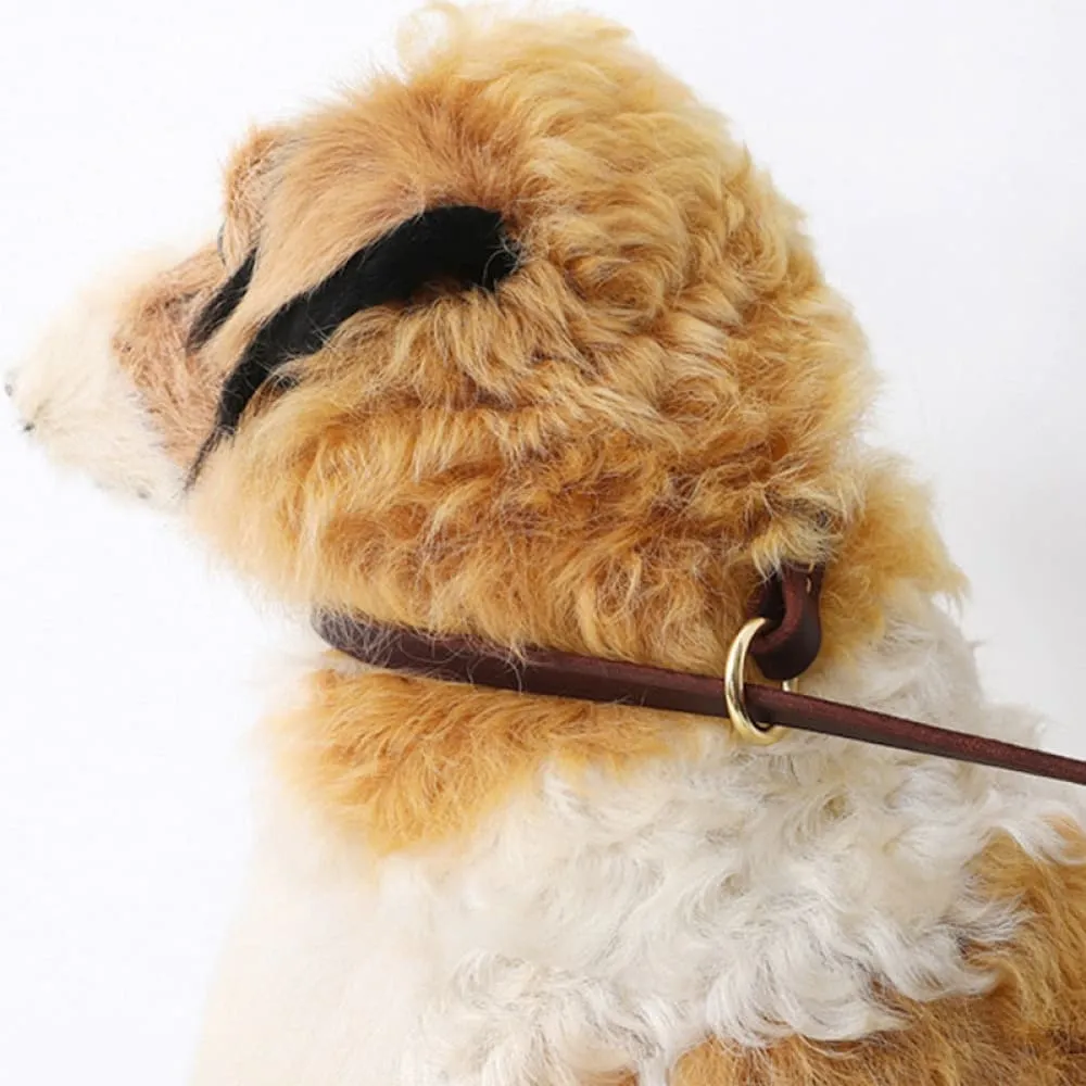Comfortable Real Leather Adjustable Dog Collar