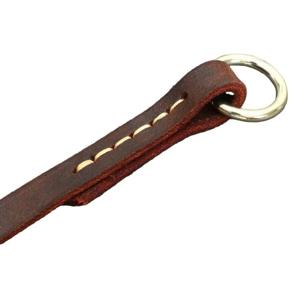 Comfortable Real Leather Adjustable Dog Collar