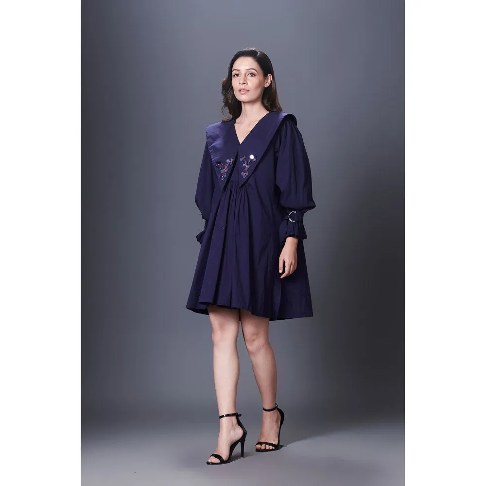 Deepika Arora Purple Dress With Sailor Collar
