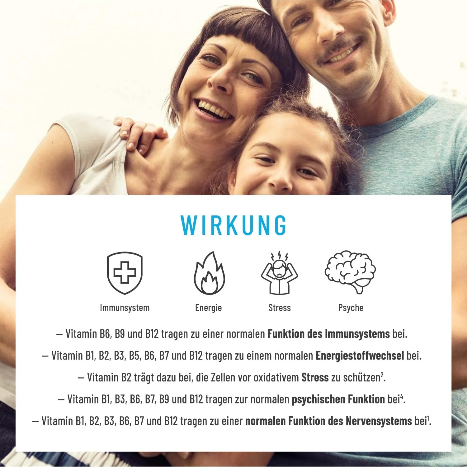 High Potency Vitamin B Complex Capsules with Active Cofactors - Vegan, No Additives - NATURTREU