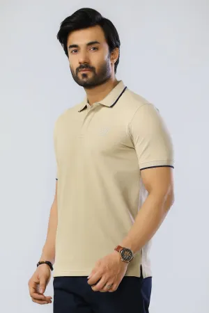 Jacquard Collar Polo Shirt