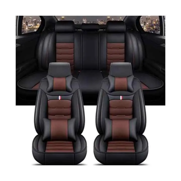 Lulu An02 مجموعة كاملة من أغطية مقاعد . Lulu An02 Full Set All-inclusive Leather Car Seat Covers