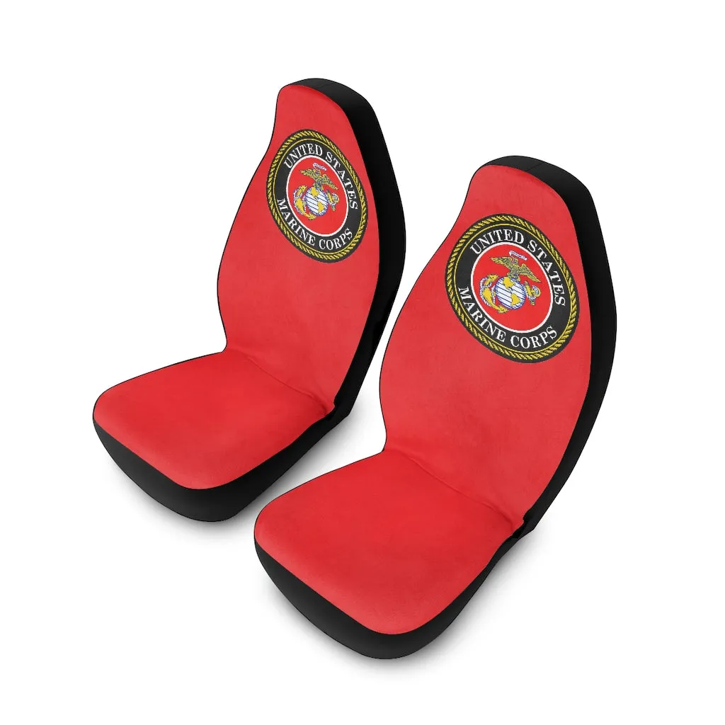 Marine Corps (Red) Polyester Car Seat Covers