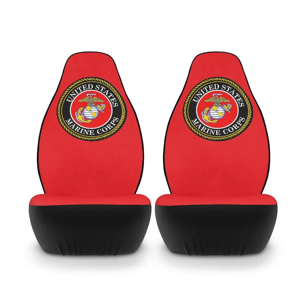 Marine Corps (Red) Polyester Car Seat Covers