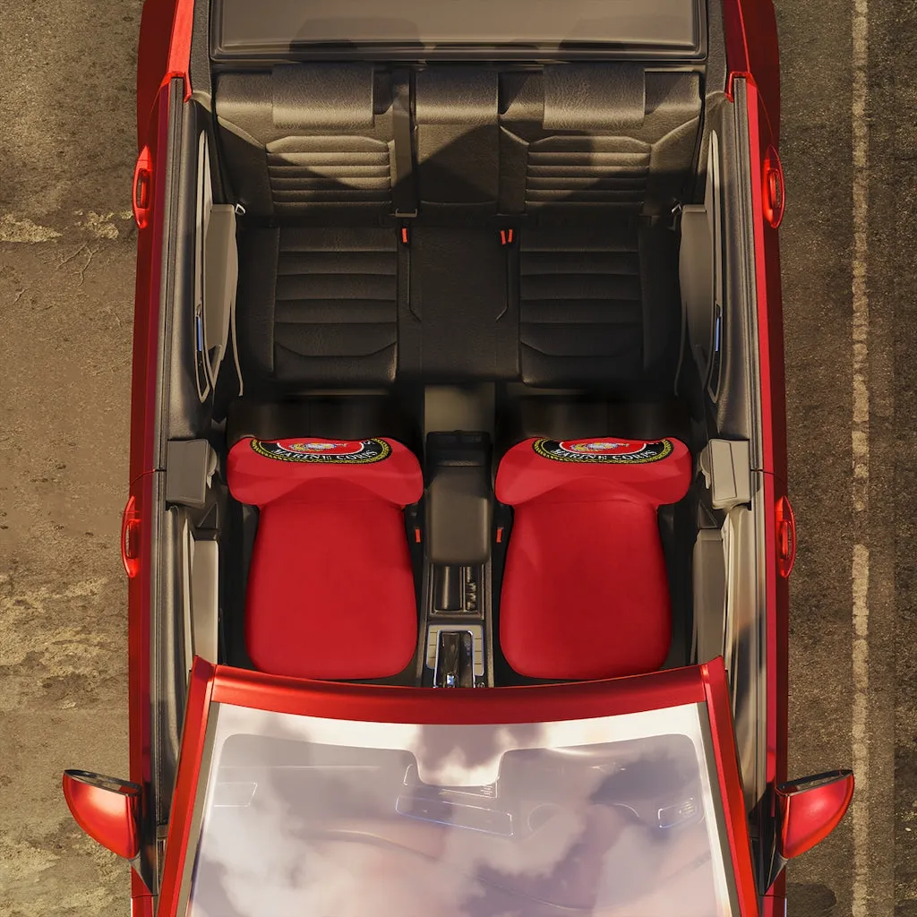 Marine Corps (Red) Polyester Car Seat Covers