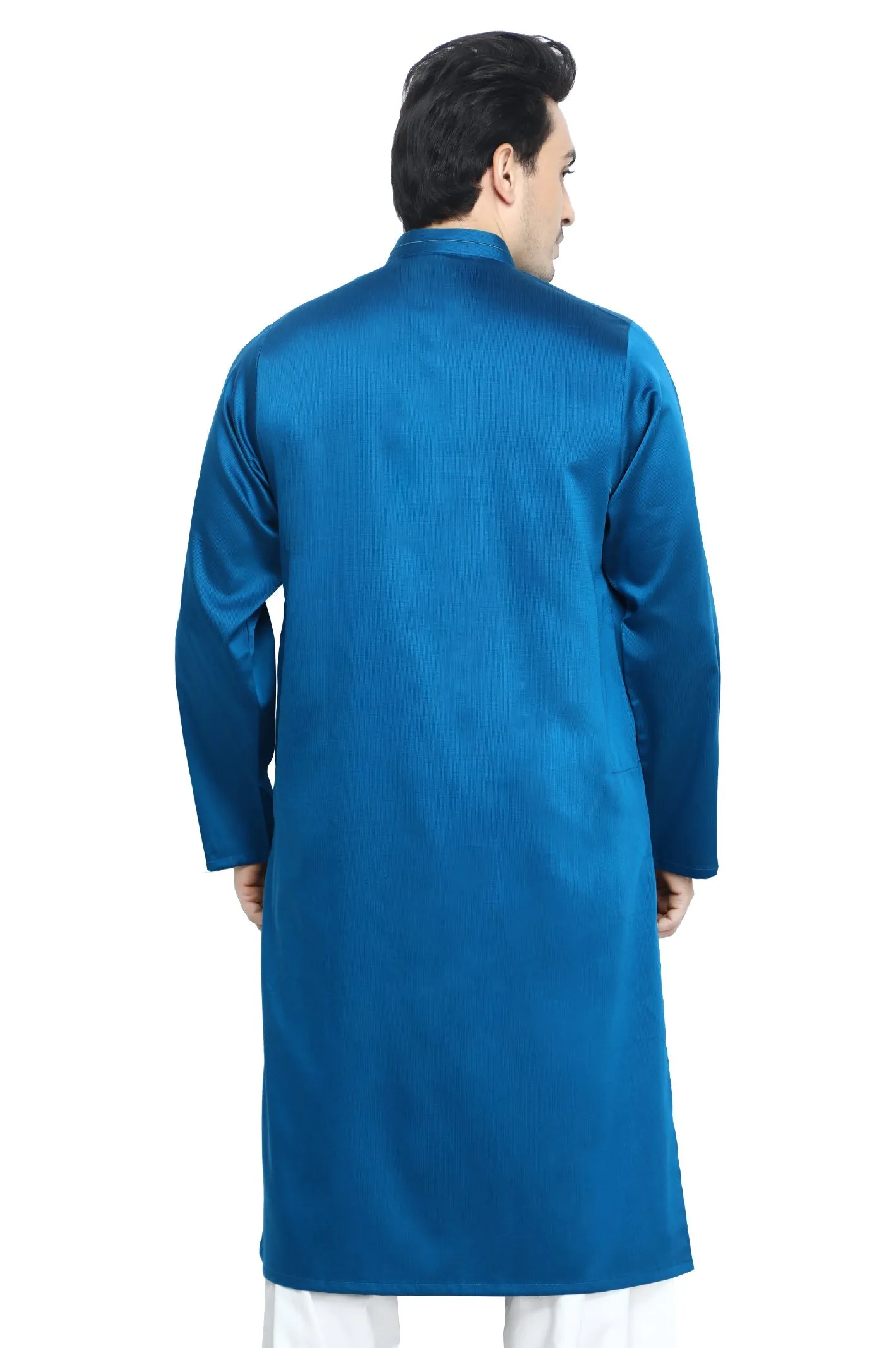 Men's Kurta in Blue SKU: EA2882-BLUE