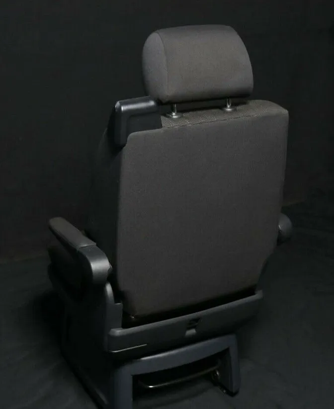 Multivan Single Captain's Chair for Rail System T6.1 Cloth
