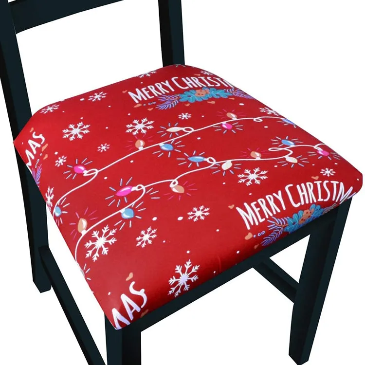 Pattern Stretchable Dining Chair Seat Cover