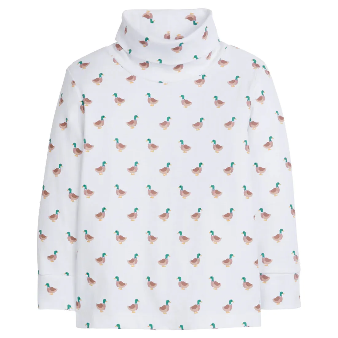 Printed Mallard Turtleneck
