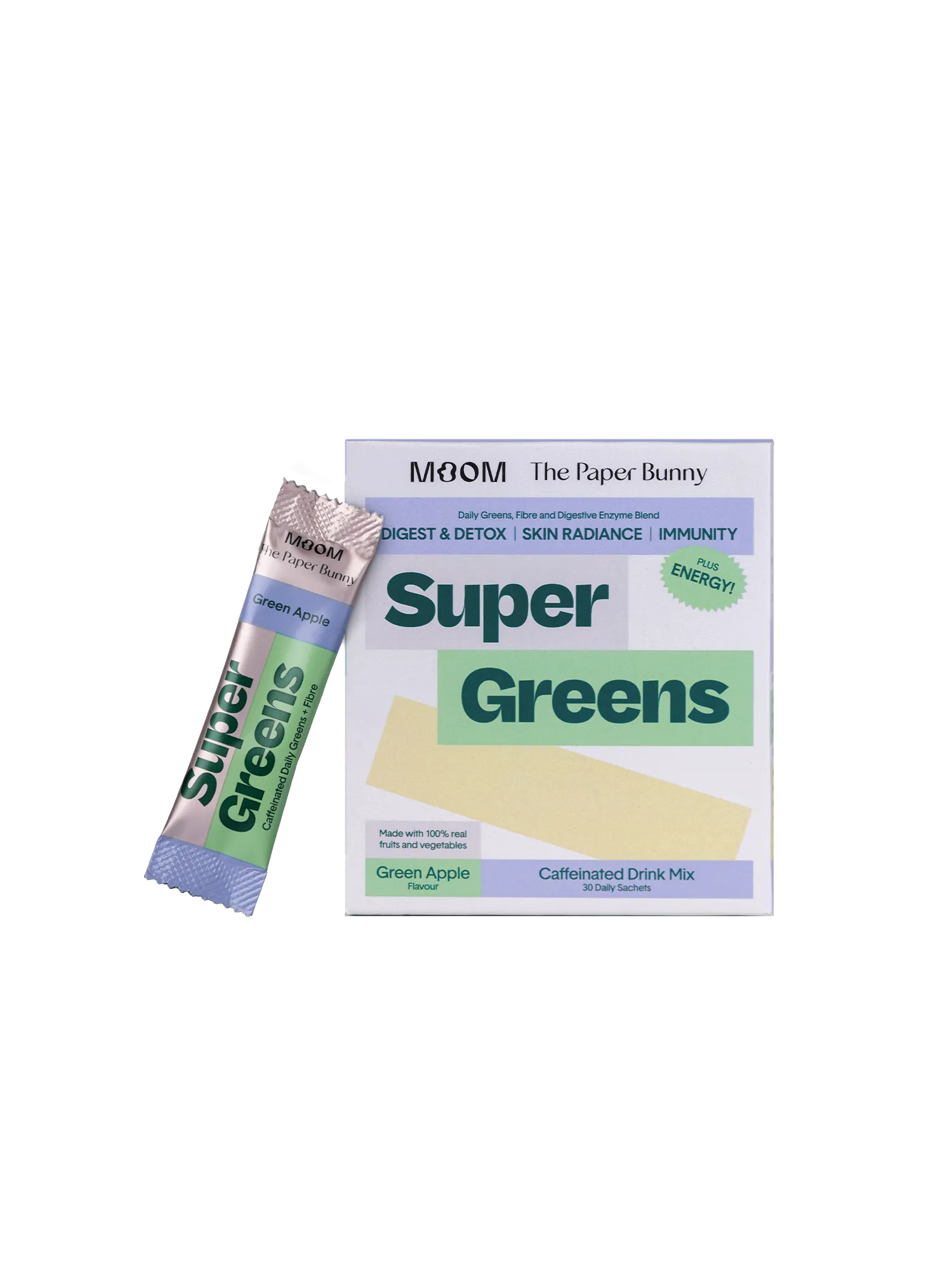 TPB X Moom Super Greens (Caffeinated)