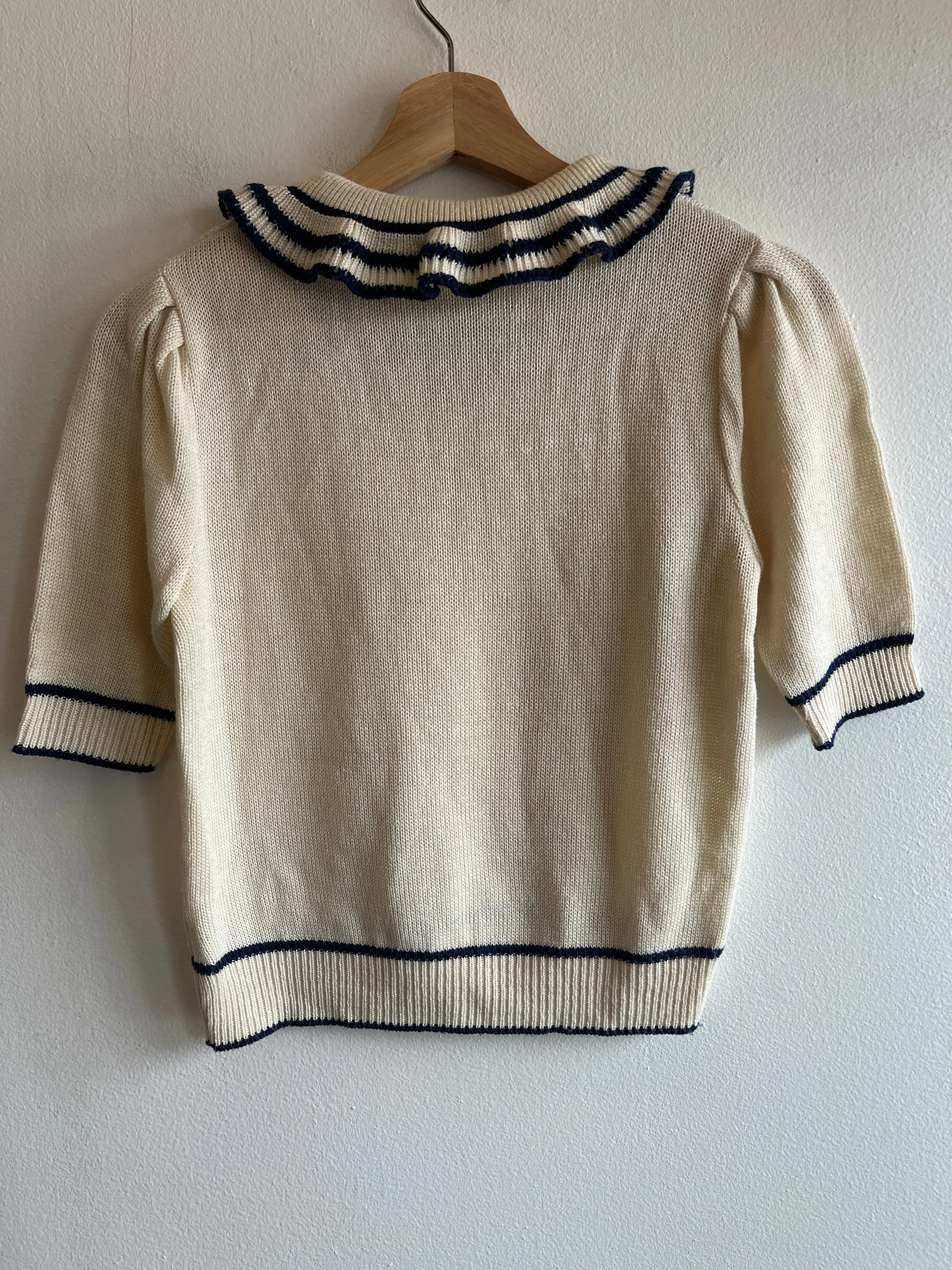 Vintage 1970s Short Sleeve Sweater