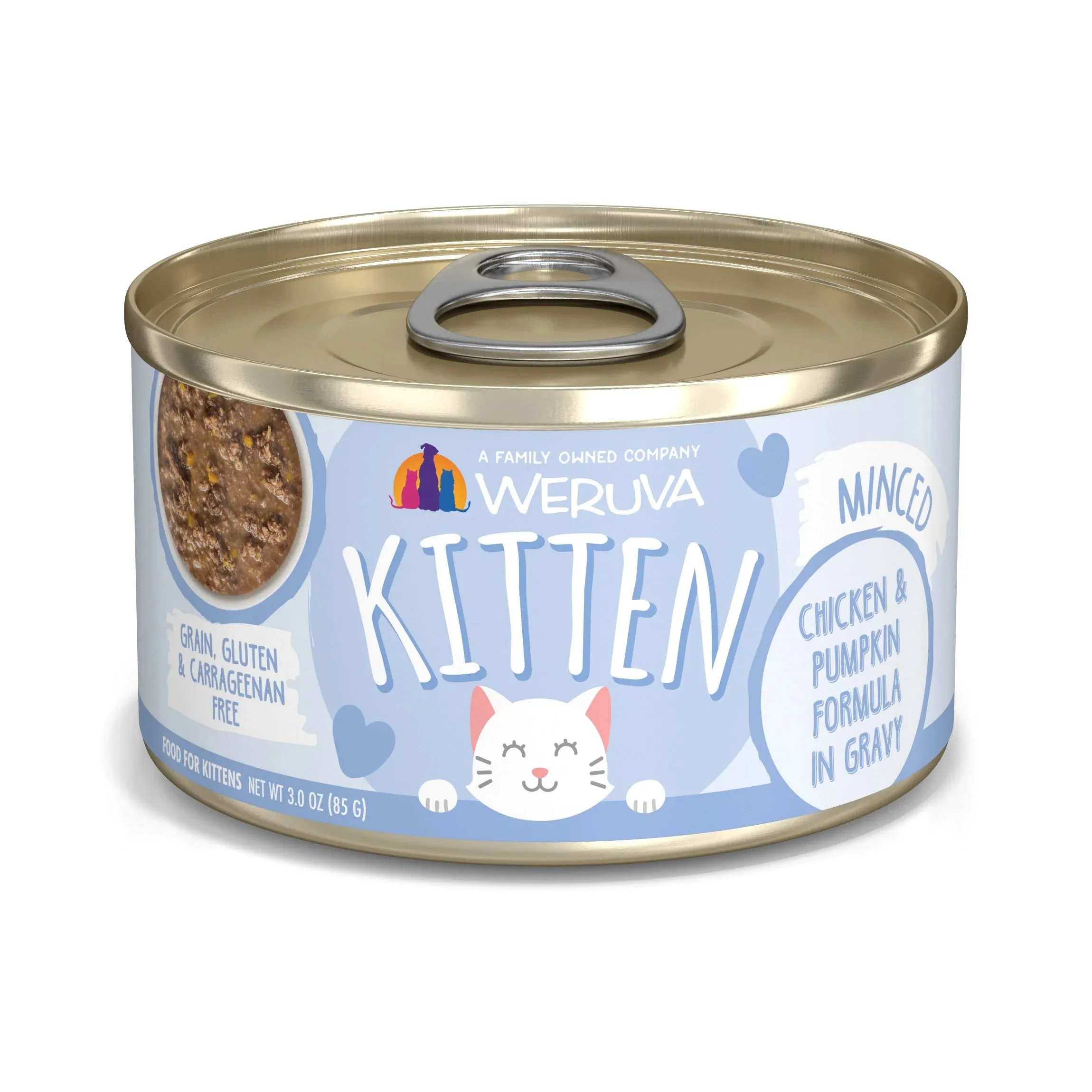 Weruva Kitten  Chicken & Pumpkin Formula Chicken, Tuna & Pumpkin in Gravy